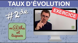 EXERCICE  Appliquer un taux dévolution coefficient multiplicateur  Seconde [upl. by Gnuhc]