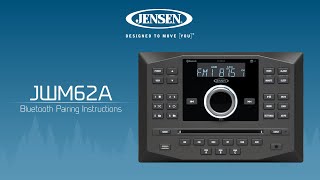 JENSEN® JWM62A  Bluetooth Pairing Instructions [upl. by Fachanan32]