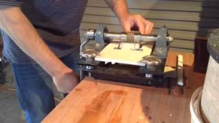 Homemade leather embossing machine [upl. by Azral]