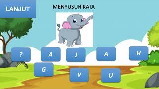 Tutorial Cara membuat Game menyusun kata Dari Power point [upl. by Waly]