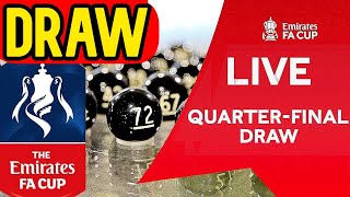 FA CUP QUARTERFINAL DRAW WATCH ALONG [upl. by Su700]