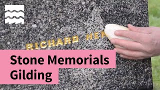 How to Conserve Gilding on Stone War Memorials [upl. by Carny]