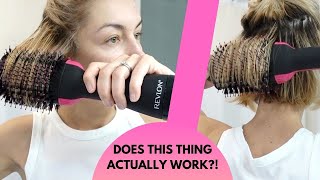 Does It Work Revlon OneStep Hair Dryer  Review  Tutorial [upl. by Nowd940]