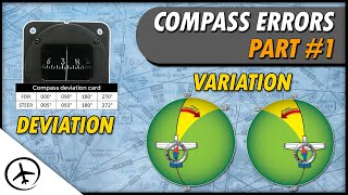 Magnetic Compass Errors Variation amp Deviation [upl. by Nylrats]