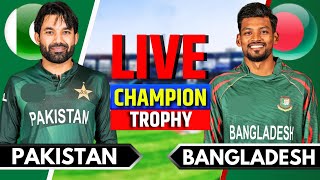 Pakistan vs Bangladesh Match 9  Live Cricket Match Today  PAK vs BAN  Champions Trophy  Preview [upl. by Eirojram76]