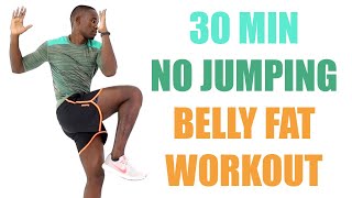 No Jumping Belly Fat Workout 30 Minute Flat Belly Workout [upl. by Aeriel]