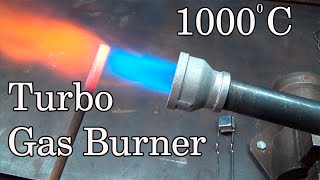 Forge  Furnace turbo gas burner DIY jet propane [upl. by Adnopoz]