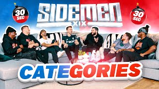 SIDEMEN 30 SECOND CATEGORIES CHALLENGE [upl. by Dre]