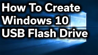 HowTo Guide  Create Windows 10 USB Install Drive [upl. by Aidnahs]