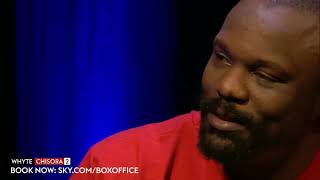 Wtf 🤣 Derek Chisora leaves Dillian Whyte stunned with laxative comment [upl. by Meeki]