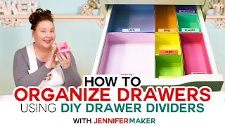 How to Organize Your Drawers  DIY Drawer Dividers [upl. by Richey]