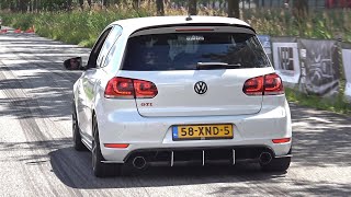 Volkswagen Golf 6 GTI with Straight Pipes Exhaust Revs Pops amp Bangs Accelerations [upl. by Anilys]