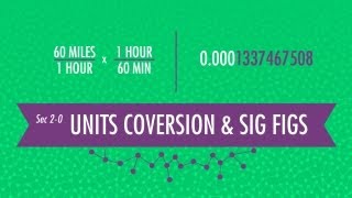 Unit Conversion amp Significant Figures Crash Course Chemistry 2 [upl. by Anitsua]