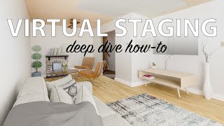 How To  Virtual Staging Your Photos for FREE [upl. by Aihsetel774]