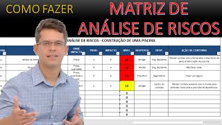 COMO FAZER MATRIZ DE ANÁLISE DE RISCOS [upl. by Dwayne]