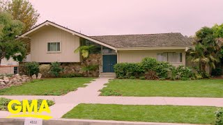 1st look at the newlyrenovated Brady Bunch house l GMA [upl. by Nelav891]