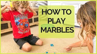 HOW TO PLAY MARBLES EASY GAME FOR KIDS [upl. by Sonaj]