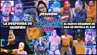 AAA TripleMania 32 Parte 3 CDMX  RESUMEN Y RESULTADOS [upl. by Henden]