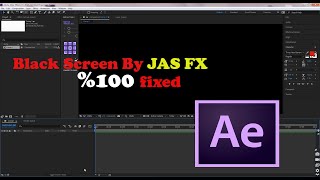 After Effects Black Screen fixed [upl. by Hildie132]