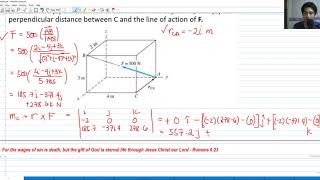 Moment of A Force About a Point  Statics of Rigid Bodies [upl. by Ahtelrac473]