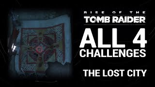 Rise of the Tomb Raider  The Lost City  CHALLENGES ALL [upl. by Gagnon195]