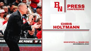 Ohio State Chris Holtmann Press Conference After Win vs Miami OH [upl. by Ynabe]