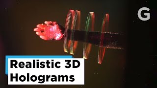 Floating 3D Holograms Printed With Light [upl. by Aenaj350]