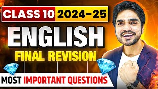 DIAMOND FINAL REVISION CLASS 10TH ENGLISH  EVERYTHING COVERED [upl. by Nedarb209]