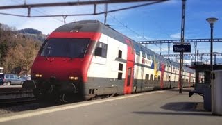 SBB CFF FFS Intercity IC 829 Brig  Zürich  Romanshorn in Thun SBB Re 460 [upl. by Shaughn]