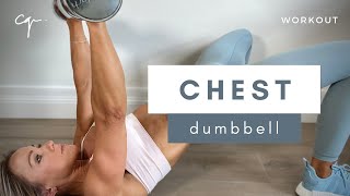 10 Minute Dumbbell Chest Workout at Home [upl. by Paine]