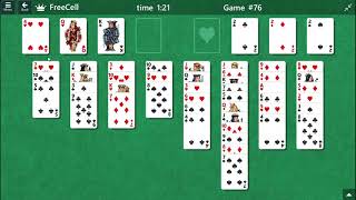 FreeCell Game  76 [upl. by Ytsirk]