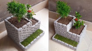 Amazing Flower pot making from Thermocol [upl. by Ark574]