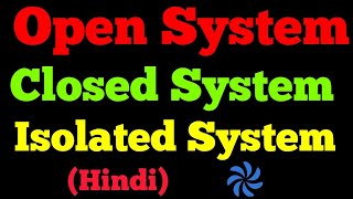 open system closed system and isolated system thermodynamic system [upl. by Nhtanhoj188]