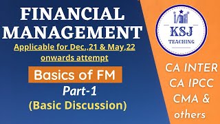 Lecture01CACMA Inter Financial Management BasicsI cainterfm [upl. by Lionello]