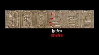 How to read Egyptian hieroglyphs names of Pharaohs [upl. by Fonsie783]