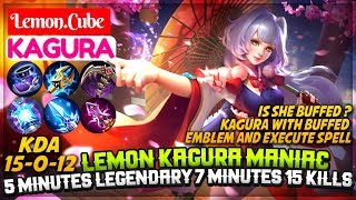 Lemon Kagura Maniac 5 Minutes Legendary 7 Minutes 15 Kills  Lemon Kagura  LemonCube Kagura [upl. by Weidar522]