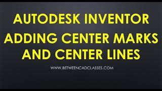 Centerlines and Center Marks AutoCAD 2017 Tutorial  AutoCAD [upl. by Nauqahs145]