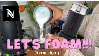 How To Foam Milk With Aeroccino 3 Make Coffee With Foam Tips amp Tricks  Easy Foamed Latte Recipe [upl. by Alleunamme]