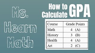 Statistics Chapter Calculate Grade Point Average GPA [upl. by Vezza524]