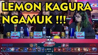 Lemon Kagura Ngamuk Nggak ada Obat  RRQ vs XCN IEC 2018 Mobile Legends [upl. by Ariamo302]