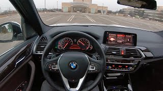 2019 BMW X3 xDrive30i  POV Test Drive Binaural Audio [upl. by Eidna]