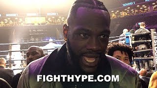 DEONTAY WILDER REACTS TO WHYTE KNOCKING OUT CHISORA AND JOSHUA CONFRONTATION AFTER [upl. by Kruter]