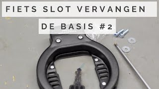 Fietsslot vervangen  Fiets slot monteren [upl. by Llewen]