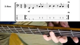 Beginner Bass Lesson 16  How To Read Tablature [upl. by Aerdnna]