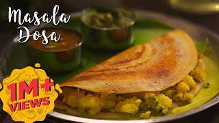 Masala Dosa  Dosa Batter Recipe  Potato Curry  Breakfast Recipes [upl. by Yttel]