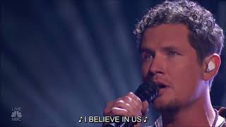 Michael Ketterer  Us Lyrics  AGT 2018 QUARTERFINALS [upl. by Yeslrahc570]