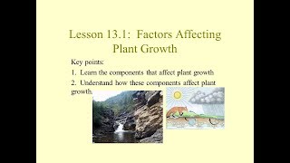 Science 10 Factors Affecting Plant Growth [upl. by Karoline]