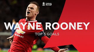 Wayne Rooneys Top 5 FA Cup Goals  From the Archive [upl. by Marilou592]