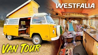 SMALLEST CAMPER TOUR  Volkswagen T2 Minibus Westfalia Camper Van Conversion [upl. by Shapiro]