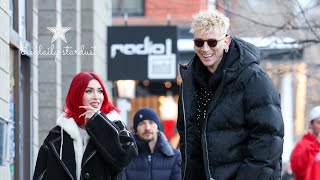 Megan Fox amp MGK Get Upset With The Paparazzi On New Years Eve In Aspen Colorado [upl. by Uolyram]